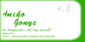 aniko gonye business card